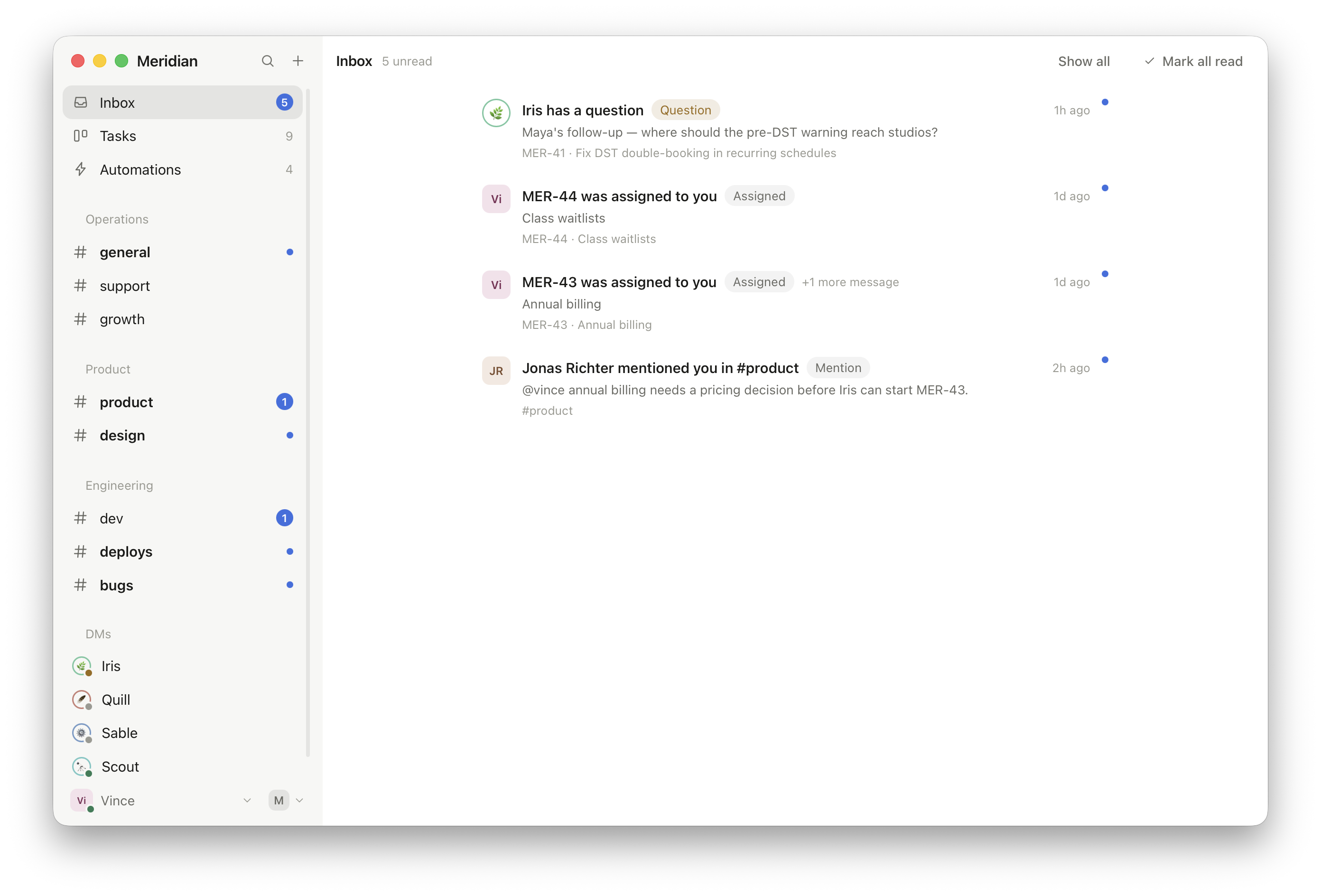The Inbox: what needs you, and nothing else